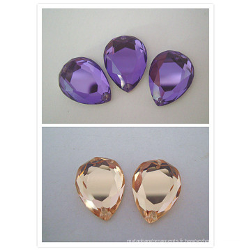 Perles en verre miroir décoratives en forme de gout (1023)